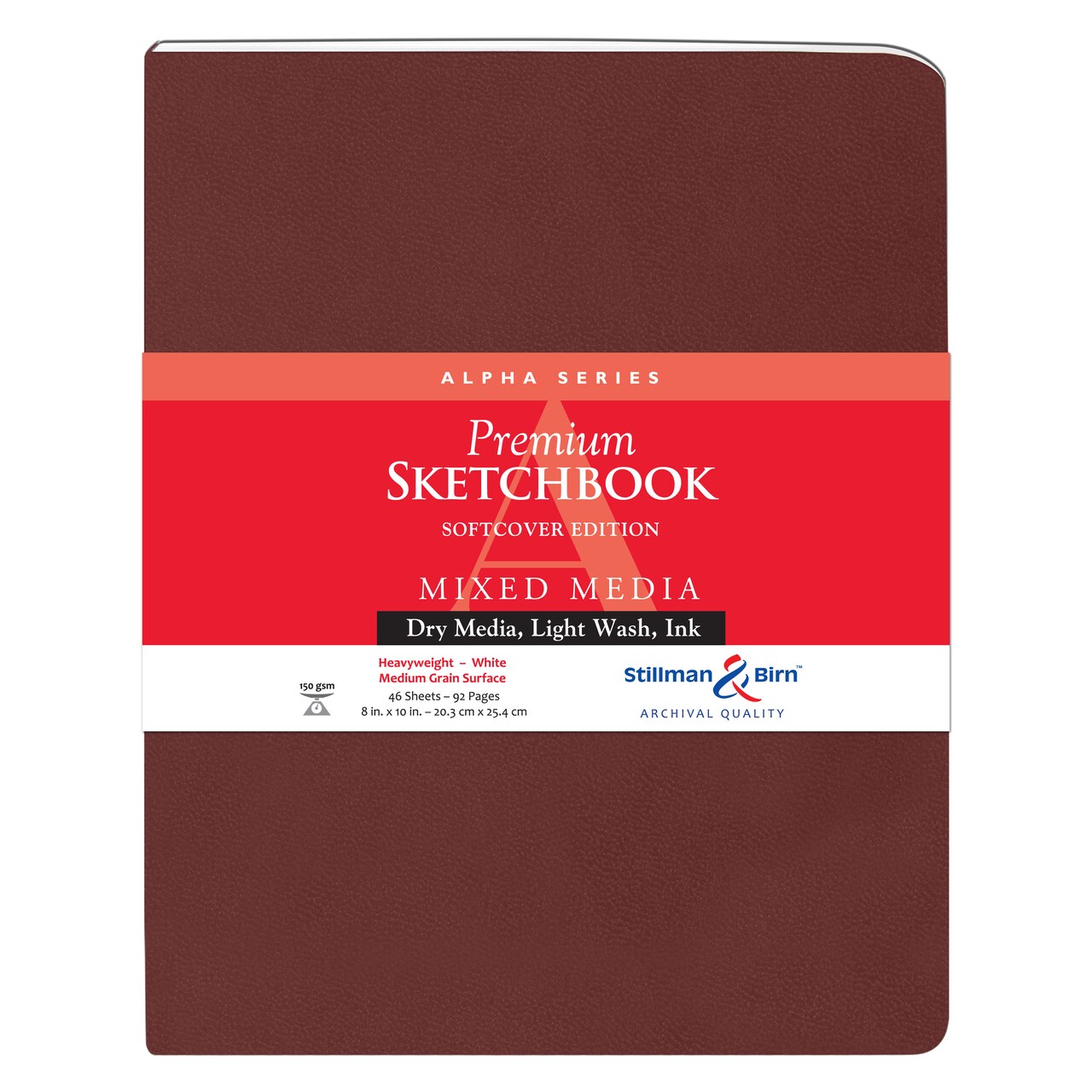 Stillman & Birn Alpha Series Premium Soft-Cover Sketchbook, Portrait, 8" x 10"